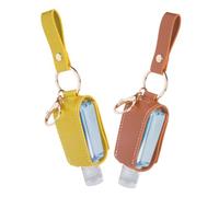 OUNONA 2 Botes Rellenables de Viaje de 30ml con Tapa, Portátiles y Recargables, Ideales para Gel y Shampoo en Exteriores Color Aleatorio