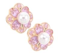 OUNONA 2 Broches De Flores Para Mujer: Accesorios Esenciales Para Caballeros, Broches De Solapa Con Flores De Perla, Accesorios Para Trajes, Boutonniere, Joyería Para Hombre.