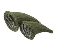 OUNONA 2 cestas de Cornucopia, Centro de Mesa otoñal con Forma de Cuerno | Cuerno rústico de mimbre tejido para sostener calabazas y calabacines, cestas de cosecha de otoño para colgar en la pared y