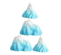 OUNONA 2 Juegos decoración de Iceberg Adornos de Acuario decoración de Peces Mini floeberg decoración de paisajismo de Acuario de polivinilo Sky-Blue