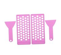 OUNONA 2 juegos Kit de Molde para Relleno de Bálsamo Labial de Bandeja para Tubos con Espátula Molde para Fabricación de Brillo y Barra de Labios DIY Herramienta Resistente y Fácil de
