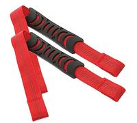 OUNONA 2 Juegos Reposabrazos De La Silla Puerta Bisagra Protector Relleno De La Brecha Del Asiento Del Automóvil Pegatinas Cubre Asientos Rueda Manos Rojo Correas De Nailon 2 Piezas * 2