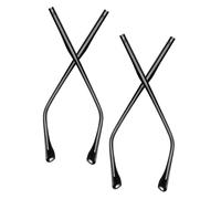 OUNONA 2 Pares Kit De Patillas De Gafas Metálicas Con Convexos y Planos, Diseño Estilizado, Alta Estabilidad y Fácil Reemplazo Para Gafas Rotas