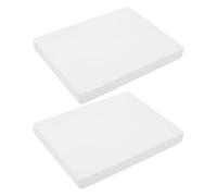 OUNONA 2 Piezas Bloque de Soldadura de Cuarzo, Placa de Soldadura, Blanco, para Orfebrería y Restauración de Joyas, Ladrillo Refractario para Fusión de Oro