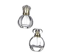 OUNONA 2 piezas Botella de Vidrio Vacía para Perfume Atomizador Portátil para y Aromaterapia Diseño Chic y Sellado Hermético