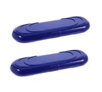 OUNONA 2 Piezas Caja De Almacenamiento De Dardos Conveniente Acero Suave Que Lleva Accesorio Portátil Juego para Ligero Caso Estuche Negro Abs