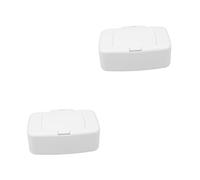OUNONA 2 Piezas caja de almacenamiento de húmedas 16x6x10cm caso de tejido húmedo simple baño caso contenedor de pequeñas páginas