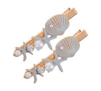 OUNONA 2 piezas Clips de Pelo de de Mar con Diseño Minimalista Horquillas de Concha Marinas Accesorios de Pelo para Mujeres y Niñas para Diversas Ocasiones