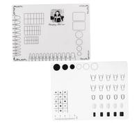 OUNONA 2 Piezas Cojín de Manicura de Silicona para Rellenar Esmalte o Glitter Grueso, Tapete Lavable y Resistente al Agua para Práctica Profesional y Personal de Uñas