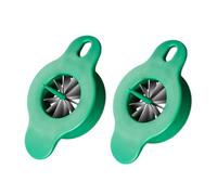 OUNONA 2 Piezas Cortadora de Cebollas Multifuncional y Inoxidable Utensilio de Cocina para Cortar Verduras y Cebollas Verdes de Usar y Transportar
