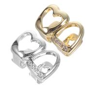 OUNONA 2 Piezas De Coronas De Doradas Parrillas Accesorios para Adornos para Joyas para Joyas De Hip Hop Disfraz De