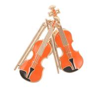 OUNONA 2 piezas de pin esmaltado de violín: broche de solapa de instrumento de cuerda - dije de violín en miniatura para amantes de la música - joyería de graduación para chaquetas, sombreros,