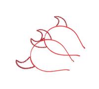 OUNONA 2 piezas Diadema con Cuernos de Diamantes de Imitación Rojos para Halloween Accesorio Ligero y Duradero para Disfraz de Demonio para Fiesta y Cosplay
