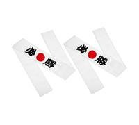 OUNONA 2 Piezas Diademas Japonesas Ajustables para Entrenamiento Artes Marciales Bandas de Resistentes con de Victoria Accesorio Fitness Unisex para Kárate y Disfraz Samurai