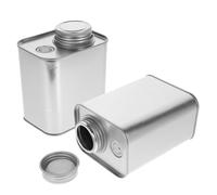 OUNONA 2 piezas Envase Almacenamiento Café Lata Hojalata Hermética Multiusos para Cocina y Té Resistente y Portátil Decorativo