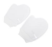 OUNONA 2 Piezas Guantes De Lufa Para Baño Exfoliantes Corporales De Esponja Vegetal Guantes De Masaje De Toalla De Ducha Para Limpieza Profunda