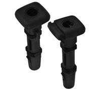 OUNONA 2 Piezas Insertos de Poste de Reposacabezas para Asiento de Coche Tipo B de Plástico Negro Diseño Ajustable y Fácil Instalación para Interior de Vehículo