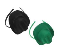 OUNONA 2 Piezas Mini Cowgirl Hat Headbands para Mujeres y Niñas Accesorios de Fiesta Western Duraderos para Halloween Cumpleaños y