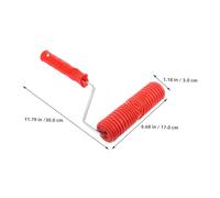 OUNONA 2 piezas Rodillo de Pintura con Patrón de Vetas Verticales Mango Plástico Ergonómico Silicona Duradera para Decoración de Paredes Muebles y Suelos