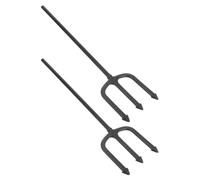 OUNONA 2 Piezas Tenedor de Demonio Negro de Abs para Cosplay y Fiesta de Halloween, Fácil de Sostener y Resistente al Desgaste, Adecuado para Mascaradas y Fiestas Temáticas de Brujas
