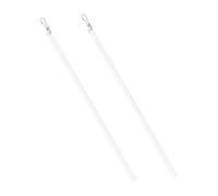 OUNONA 2 Piezas Varilla para Cortina Acrílica Transparente Accesorio con Gancho para Persianas Verticales Fácil Instalación sin Taladrar Repuesto Versátil para Mantenimiento y Reemplazo