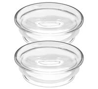 OUNONA 2 Tapas De Jarra De Agua De Vidrio Con Sellado De Silicona Antiderrames Reutilizables Para Cocina Hogar 3.46 Pulgadas