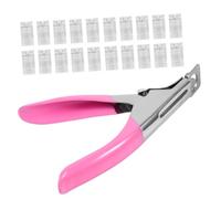 OUNONA 20 Piezas Tijeras y Pinzas Para Manicura Incluye Pinzas Para Uñas Postizas y Cortaúñas Para Diy De Uñas De Gel En Casa