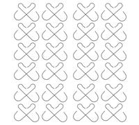 OUNONA 200piezas Ganchos Decorativos Navideños para Adornos Pinzas Metálicas Resistentes Intemperie para Decorar Árboles de Navidad Luces de Cadena para Exteriores y Faroles de Jardín