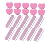 OUNONA 20juegos Kit de Manicura Herramientas de Uñas Palitos para Uñas Limas Pulidoras Bloques Pulidores para Usarse Manicura Profesional