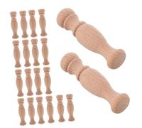 OUNONA 20piezas Capital Romana Decorativos De Madera para Manualidades Decoración De Muebles Balaustres De Madera para Escaleras y Hogares
