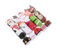 OUNONA 24 Piezas Caja de Dulces Navideños Plegable Cajas para Bocadillos Navideños Dulces para Regalos de Fiesta y Recuerdos de Fiesta