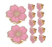 OUNONA 24piezas Broche De Flor De Cerezo Lindo Broches De Moda Diseño De Dibujos Animados Broches Decorativos Para Ropa Chaquetas y Sombreros