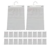 OUNONA 25 Bolsas de Almacenamiento Colgantes de plástico con Gancho, Bolsas de plástico Transparente para aulas, escuelas y bibliotecas, Organizador a Prueba de Polvo de 14.5 x 10 Pulgadas para
