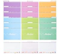 OUNONA 25 Piezas Tarjetas de Recetas Caseras Tarjetas de Notas de Comida 10x15cm Papel Superficie Lisa Esquinas Redondeadas Cocina Color Aleatorio