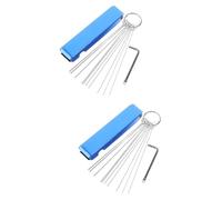 OUNONA 2juegos Herramientas De Limpieza De Carburadores Kit De Limpieza Agujas De Incluye Cepillo y Limpiador De Puntas Para Motocicletas y Atv