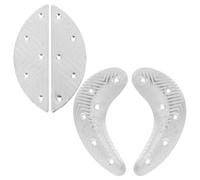OUNONA 2pares Suela de Zapato de Hierro de Caballo Placa de Talón Metálica Kit de Reparación de Suelas Reemplazo de Talón para Reparación de Botas