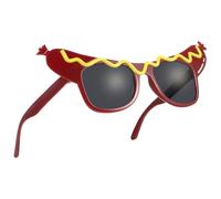 OUNONA 2pcs Funny Dance Party Hot Dog Eyeglasses, Makeup Glasses for Masquerade Party, 7.08 x 2.75 x 2.36 Inch, Multi-Color