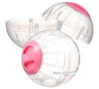 OUNONA 2piezas Bola de Ejercicio para Hámster Transparente con Diseño Seguro y Ventilado Accesorios para Mascotas Pequeñas para Ejercicio y Diversión Saludable