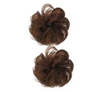 OUNONA 2piezas Moños Postizos de Extensiones para Mujer Accesorios de Pelo de Moño Falso Uso para Recogidos y Pelucas Material de Postizo