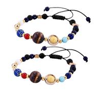 OUNONA 2piezas Pulsera Estrella Guardiana De Diseño Del Planetario y Sistema Solar Para Mujer Como Recuerdo De Viaje Usar Fiestas