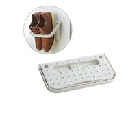 OUNONA 2piezas Zapatero De Pared De Organizador para Baño Soporte para Zapatos Estante Resistentes Estantes Ventosa para Recoger y Mantener Limpios Los Zapatos El Baño