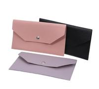 OUNONA 3 Piezas Cartera para Mujer de PU Compartimentos Separados, Ranura Frontal para Tarjetas y Gestión Administración de Dinero