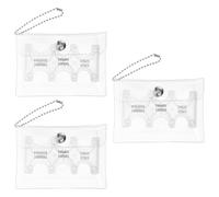 OUNONA 3 portamonedas japoneses con Embalaje de PVC: pequeño Organizador de Monedas de yenes con 6 Ranuras - pequeño Estuche Transparente para Cambio, Ideal para Viajes de Negocios y Actividades al