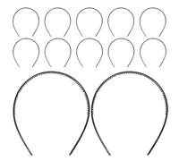OUNONA 30 diademas de plástico: diadema de dientes fina y lisa, pinzas vintage para el cabello, fina antideslizante con peine de dientes finos para la moda y la escuela.