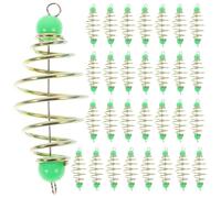 OUNONA 30 Piezas de Jaulas para Señuelos de Pesca con Perlas Luminosas y Resorte de Acero al Carbono, Fáciles de Usar para Pesca al Aire Libre