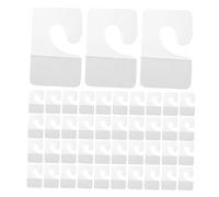 OUNONA 360 Piezas Pestañas Colgantes de Plástico Transparentes con Adhesivo Autoadhesivo para Exhibición y Etiquetas de Precio Ganchos Adhesivos Reposicionables para Tiendas y Hogar