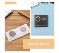 OUNONA 4 Cuadernos de Prueba para Daltonismo Libro de Gráficos para Detección de Deficiencia de Visión de Color Tarjetas de Prueba para Daltonismo Diagramas Claros y Uso Portátil para