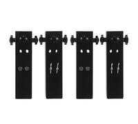 OUNONA 4 Extensores de Patas de Mesa para Patas Rectas y Curvas - Elevadores de metálicas Ajustables en 2 Niveles para Muebles de Escritorio Plegables y Ajuste de Altura de Cama.