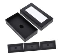 OUNONA 4 Piezas Caja de Embalaje para Pajaritas Masculinas con Ventana Transparente Diseño de de Serpiente de Caja Resistente para Eventos Formales y Propuestas