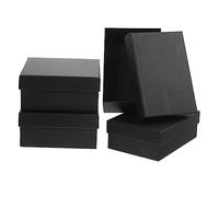 OUNONA 4 piezas Caja de Rígida Rectangular y Cuadrada Ligera y Portátil Diseño Clásico para Cumpleaños y Envoltorio Elegante